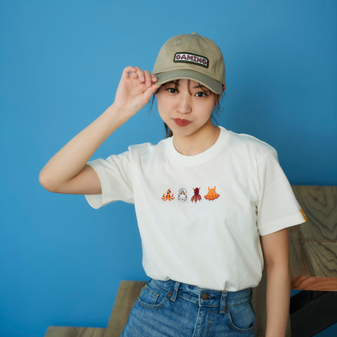 タコさん達 刺繍 Tシャツ