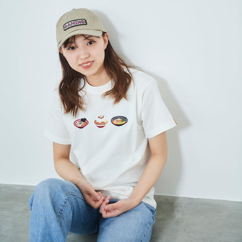 ラーメン Tシャツ レディース 刺繍 honok