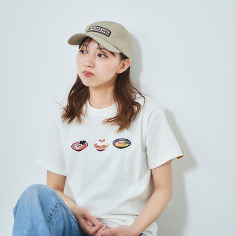ラーメン Tシャツ レディース 刺繍 honok