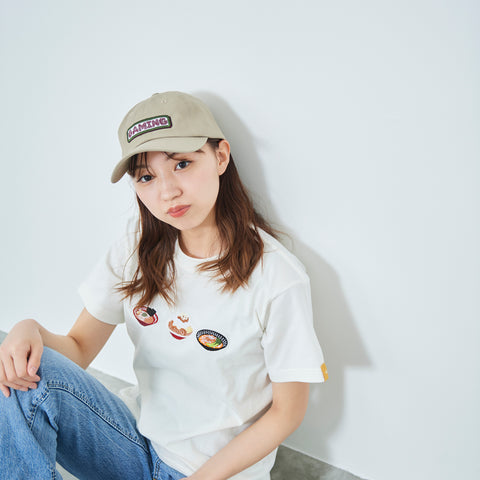 ラーメン Tシャツ レディース 刺繍 honok