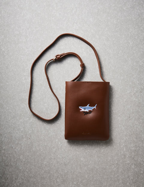 ワンポイント刺繍 スマホバッグ 刺繍 ポーチ