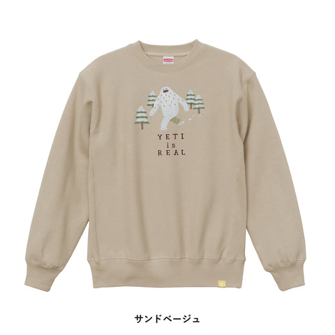 「イエティ」刺繍 トレーナー 裏起毛 honok UMA