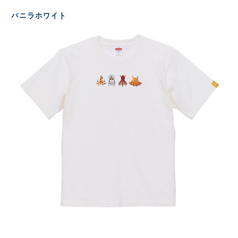 タコさん達 刺繍 Tシャツ