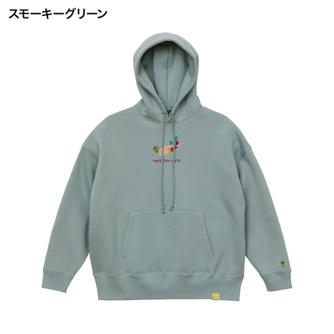 「トペコンヒーロー」刺繍 ビックシルエットパーカー 裏起毛 honok