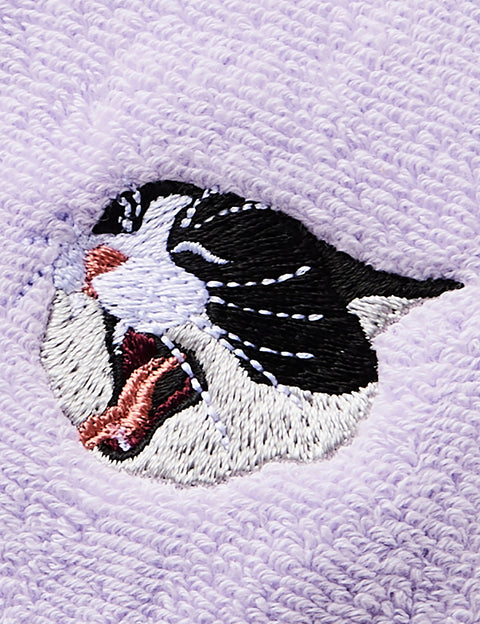 今治ハンカチ あくび猫 ハンカチ 刺繍 honok