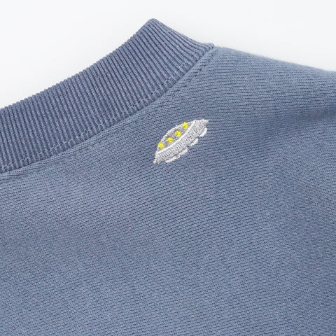 「アブダクションされる牛 」刺繍 トレーナー 裏起毛 honok