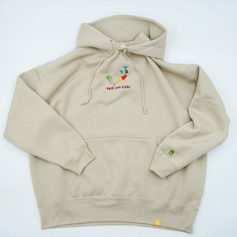 「トペコンヒーロー」刺繍 ビックシルエットパーカー 裏起毛 honok