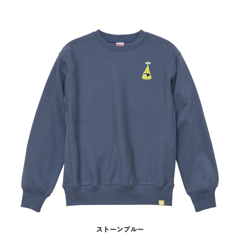 「アブダクションされる牛 」刺繍 トレーナー 裏起毛 honok
