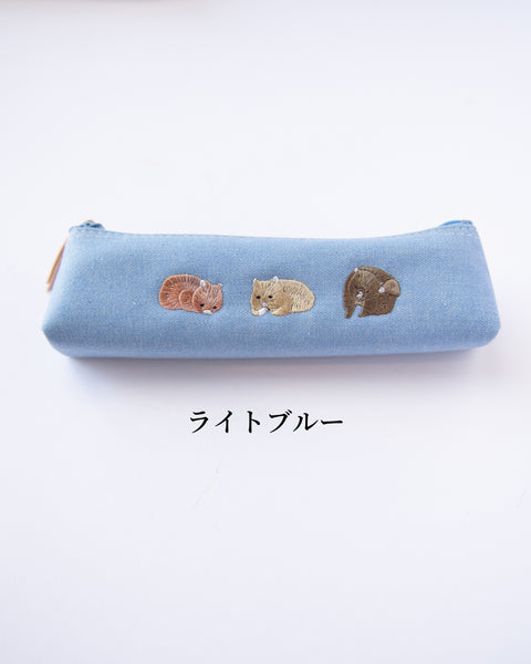 【あの雲×NOOKNOOK】ウォンバット 刺繍 ペンケース ギフト