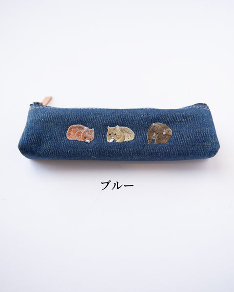 【あの雲×NOOKNOOK】ウォンバット 刺繍 ペンケース ギフト