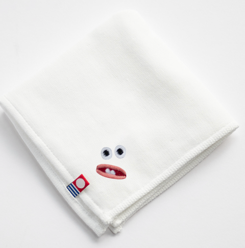【全８カラー】Paafy Nibbles ギグリー 刺繍 ハンカチ ｜今治タオル ギフトに最適 honok