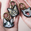 名入れ無料 あくびする猫 刺繍キーホルダー 猫好き ギフト 誕生日 honok