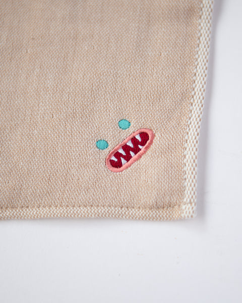 【全８カラー】Paafy Nibbles マンチーモー 刺繍 ハンカチ ｜今治タオル ギフトに最適 honok