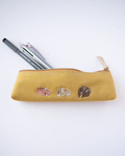 【あの雲×NOOKNOOK】ウォンバット 刺繍 ペンケース ギフト