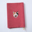 【新書サイズ】三毛猫 ブックカバー 新書版サイズ あくびする猫 刺繍 ブックカバー 日本製