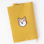 【文庫サイズ】柴犬刺繍の文庫カバー（全7色）｜名入れ可｜honok