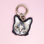 名入れ無料 あくびする猫 刺繍キーホルダー 猫好き ギフト 誕生日 honok