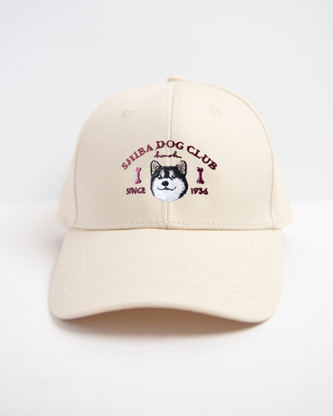 【キャップ】柴犬（黒）刺繍｜SHIBA DOG CLUB｜honok