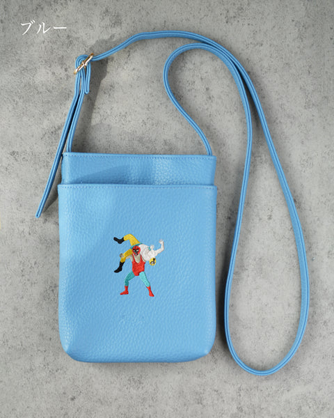 アルゼンチンバックブリーカー スマホバッグ 刺繍 ポーチ ベルト調整可能