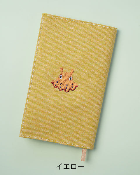 【新書サイズ】メンダコ ブックカバー 新書版サイズ  刺繍 ブックカバー 日本製 honok