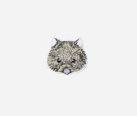 ウォンバット 「ユキ」パーカー   裏起毛 ワンポイント刺繍 Nook Nook