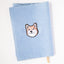 【文庫サイズ】柴犬刺繍の文庫カバー（全7色）｜名入れ可｜honok