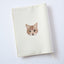 【新書サイズ】茶トラ ブックカバー 新書版サイズ あくびする猫 刺繍 ブックカバー 日本製 honok