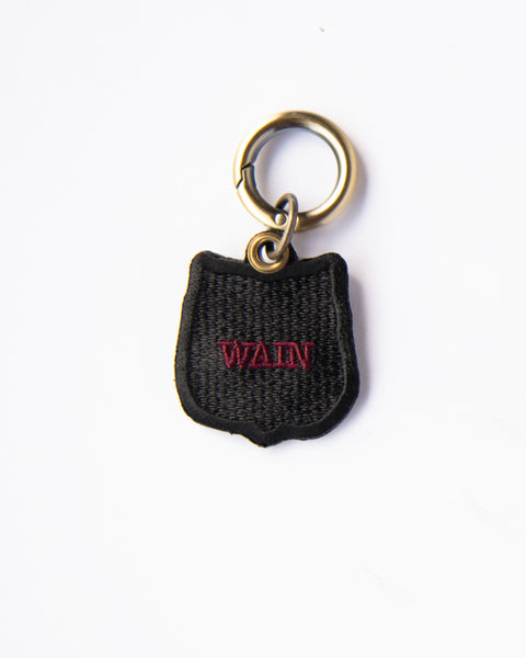 ウォンバットと園長「ワイン ユキ コウ フク  園長」刺繍キーホルダー ギフト NookNook