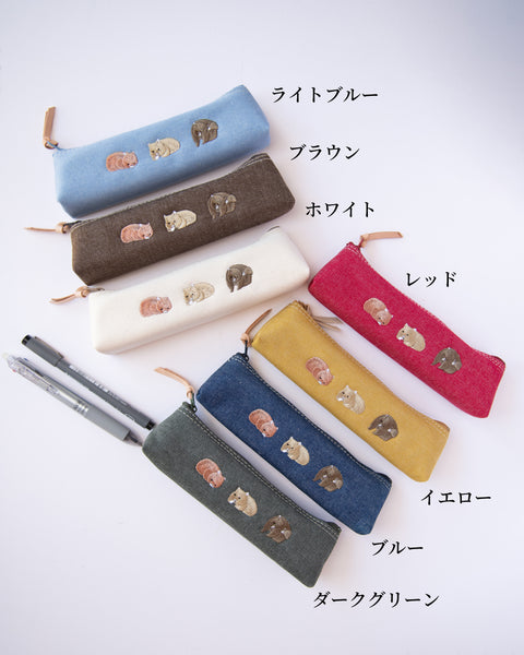 【あの雲×NOOKNOOK】ウォンバット 刺繍 ペンケース ギフト