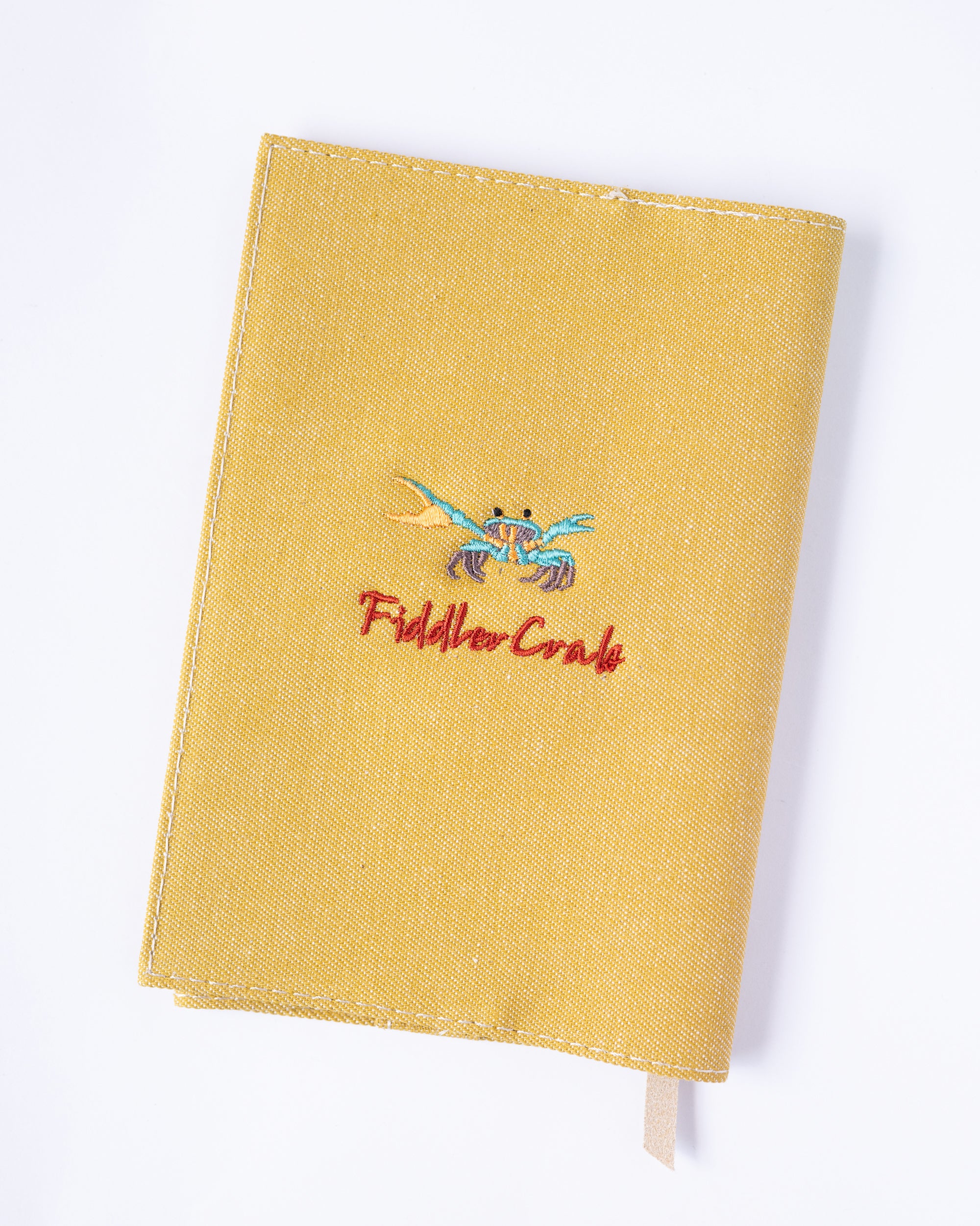 文庫サイズ】シオマネキ刺繍ブックカバー｜Fiddler Crab｜全7色・名入れ可