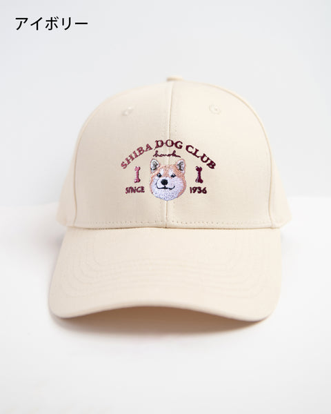 【キャップ】柴犬（茶）刺繍｜SHIBA DOG CLUB｜honok