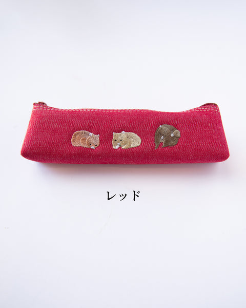 【あの雲×NOOKNOOK】ウォンバット 刺繍 ペンケース ギフト