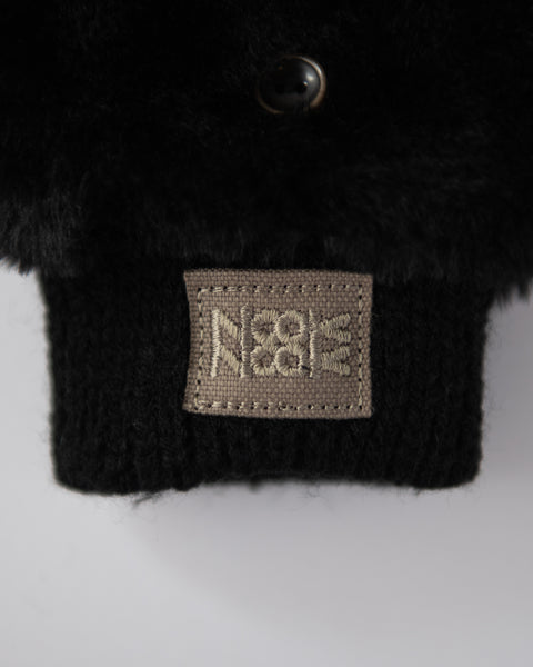 ウォンバット「フク」刺繍　ミトン　NookNook