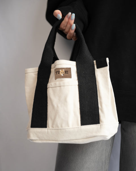 【ユキちゃん】ウォンバット刺繍タグ トートバッグ ランチトートバッグ ギフト