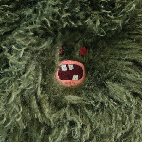 【ファーバッグ】Mossy（モッシー）グリーン｜Paafy Nibbles モンスター刺繍｜honok