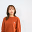 【ニット】ハクビシン刺しゅう クルーネックセーター 全3色｜honok