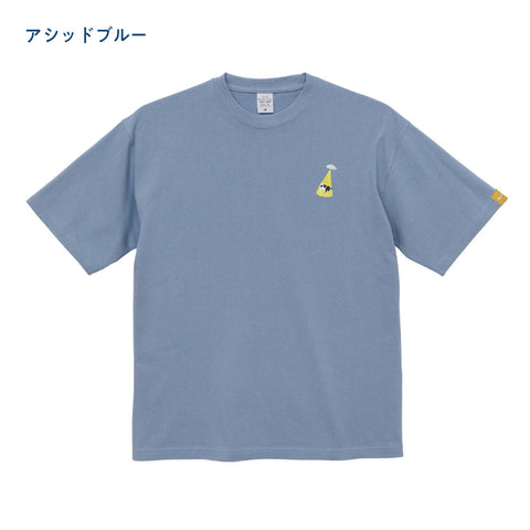 アブダクションされる牛 刺繍 Tシャツ ビックシルエット メンズ